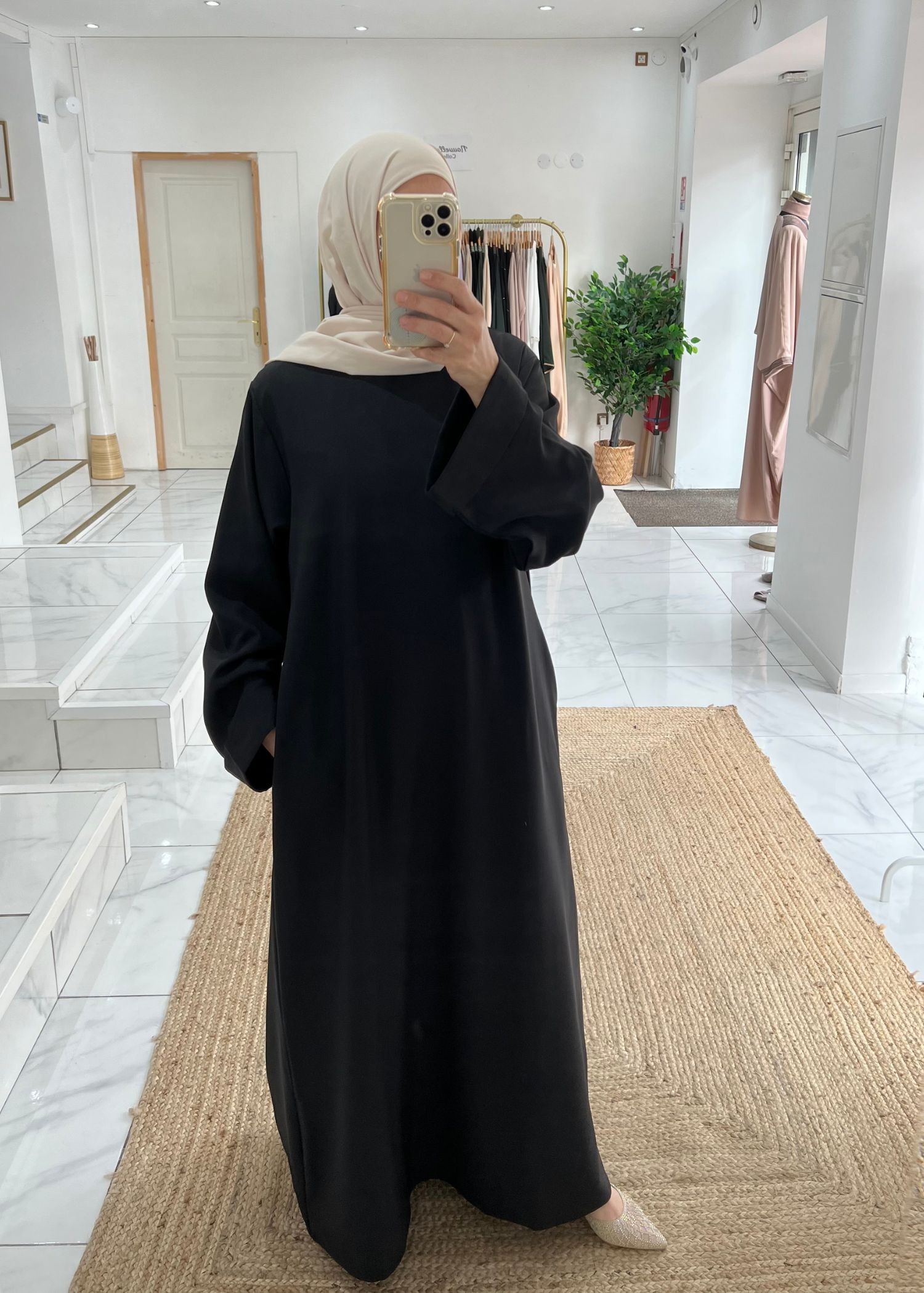 abaya-basic-noir- Abaya Salat