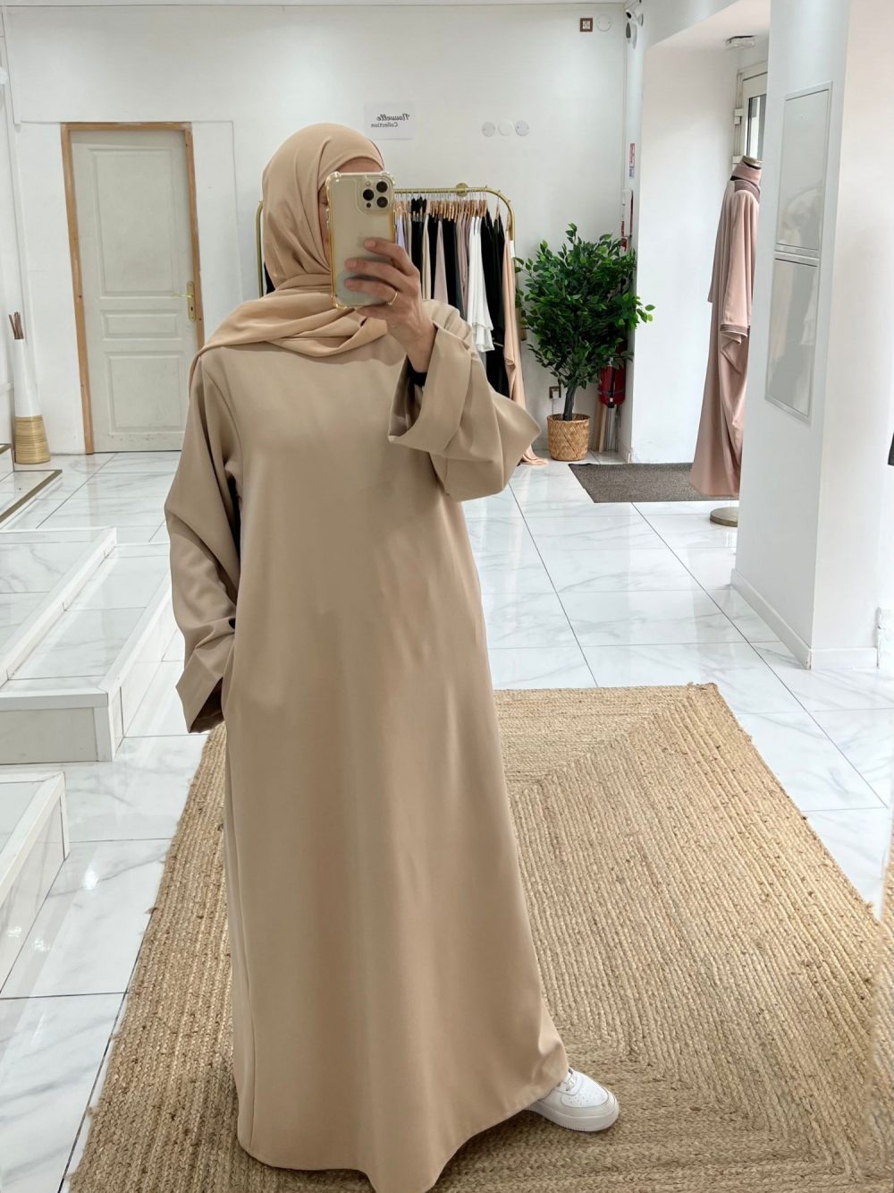 Abaya vert menthe