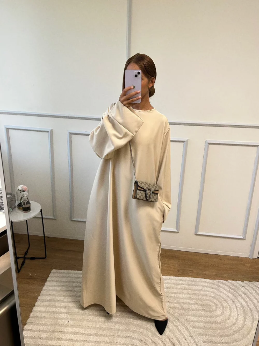 Abaya crême