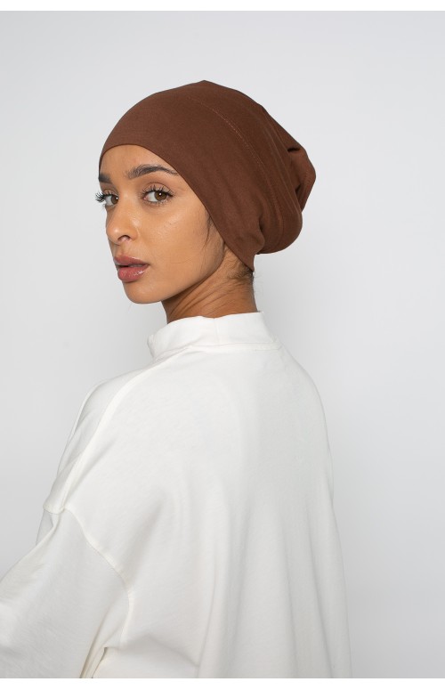bonnet-tube-coton-choco-clair Bonnet voile