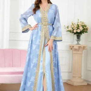 Caftan bleu ciel